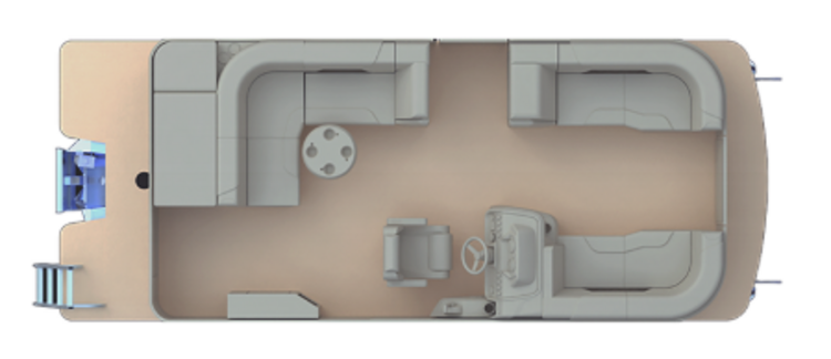 2026 GODFREY SWEETWATER 2086 CSE TWIN - Black/Silver Rail
