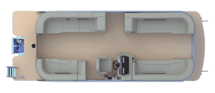 2025 GODFREY SWEETWATER 2286 SB TWIN - White/Black Rail