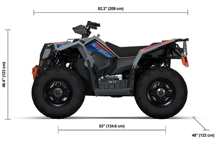 2024 POLARIS SCRAMBLER 850 - STORM GRAY/RADAR BLUE