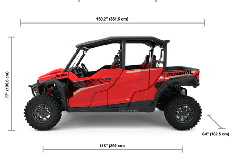 2025 POLARIS GENERAL XP 4 1000 ULTIMATE - INDY RED
