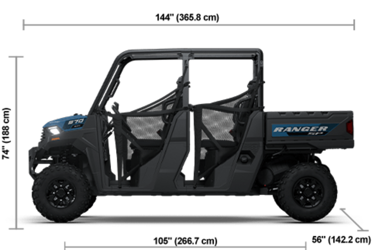 2025 POLARIS RANGER CREW SP 570 PREMIUM - ZENITH BLUE