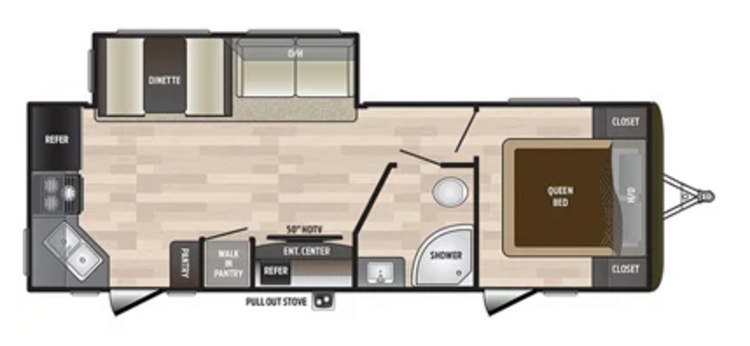 2018 KEYSTONE HIDEOUT 258LHS