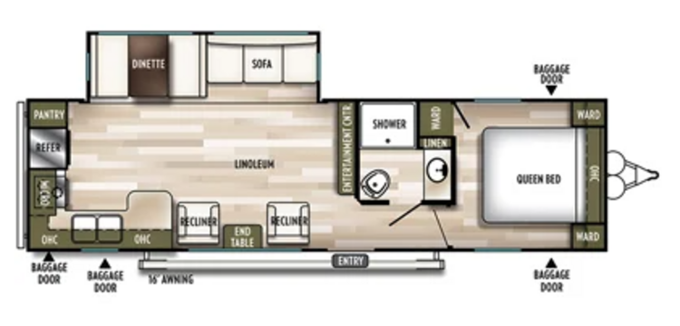 2019 FOREST RIVER WILDWOOD 27RKS